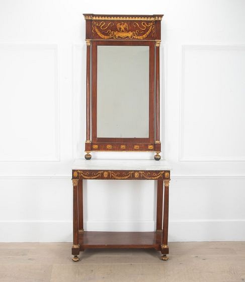 SALE: 19th Century Italian Console Table and Mirror