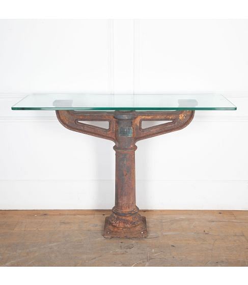 19th Century French Cast Iron Console