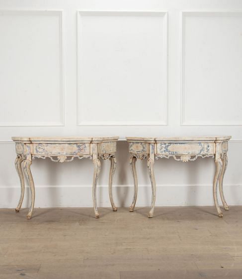 Pair of 18th Century Venetian Console Tables