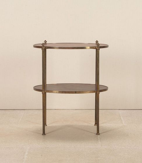 19th Century English Two-Tiered Brass Etagere