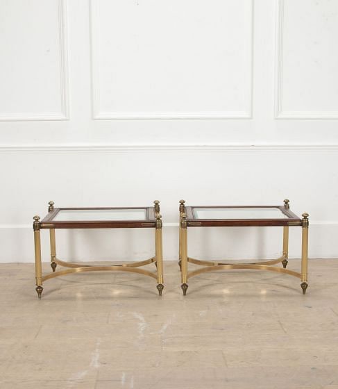 Pair of 20th Century French Brass Side Tables