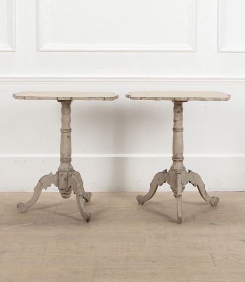 Pair of Swedish Gustavian Style Side Tables