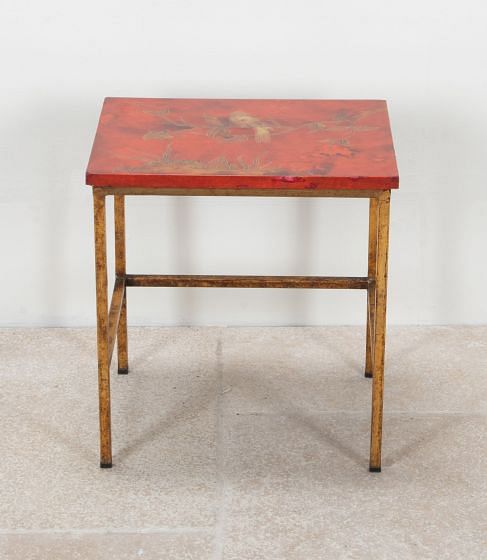 Mid-Century Spanish Lacquer Side Table
