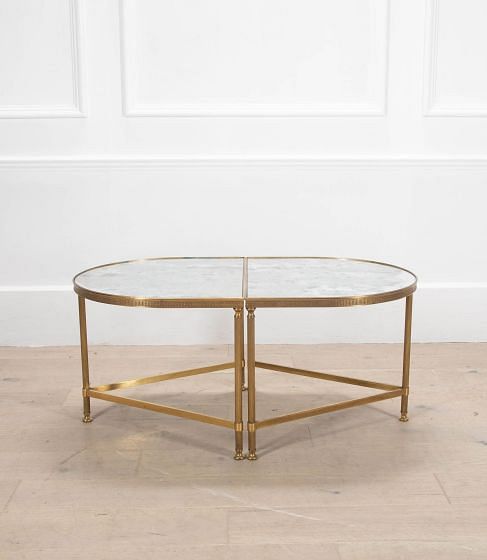 Pair of Demi Lune Side Tables