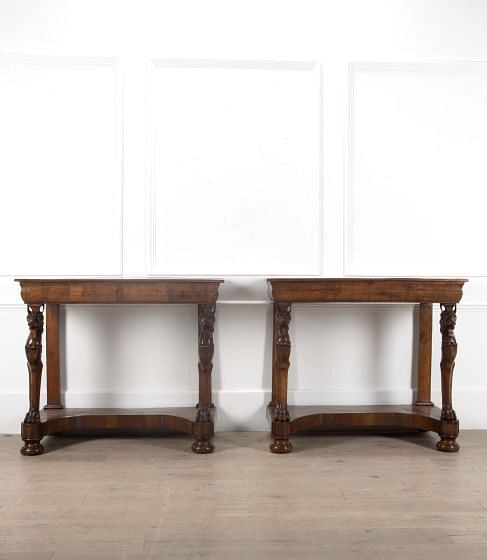 Pair of Italian 19th Century Console Tables