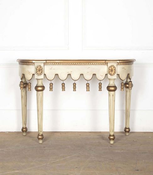 Louis XVI Style Painted Console Table