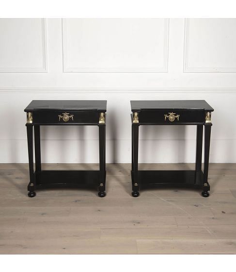 Pair of 20th Century Empire Style Tables