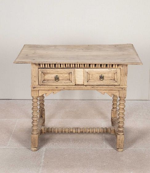 Late 18th Century English Bleached Oak Lamp Table