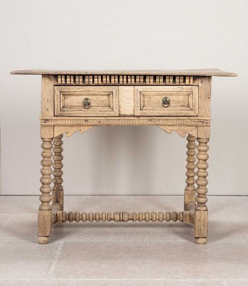 Late 18th Century English Bleached Oak Lamp Table