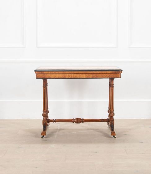 SALE: Victorian Satinwood and Ebonised Lines Tea Table