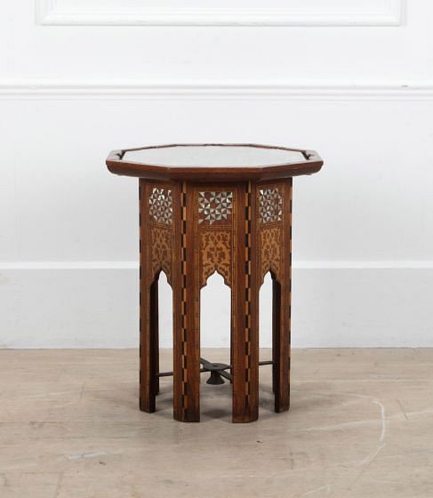Large 19th Century Syrian Octagonal Table