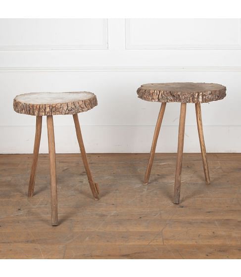 Pair of 20th Century French Rustic Side Tables
