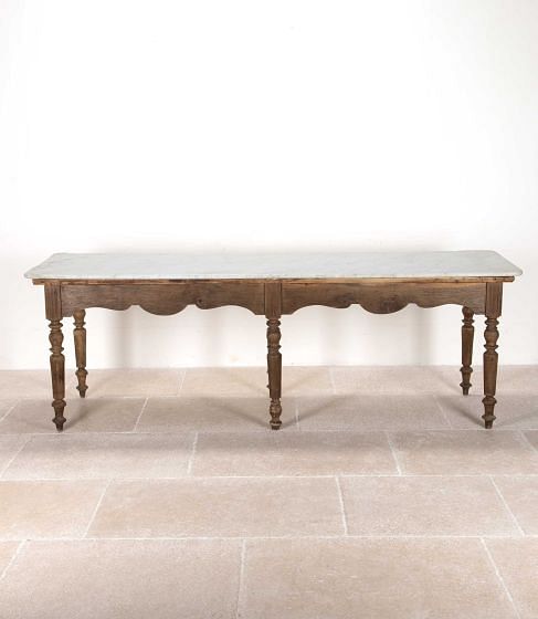 Early 18th Century French Marble Top Console Table