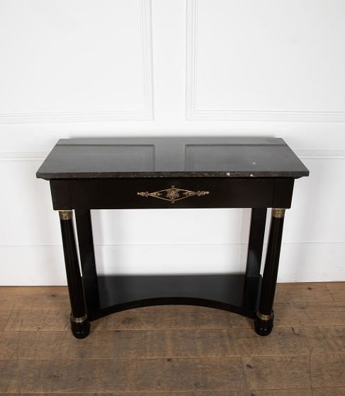 Early 20th Century Ebonised Console Table in the Empire Style
