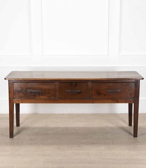 19th Century French Chestnut Dresser Base
