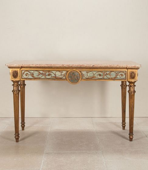 18th Century Roman Marble Top Console Table