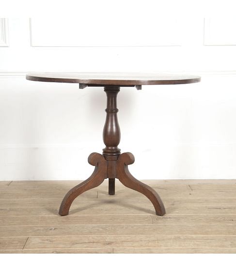 19th Century Provincial Oak Tripod Table