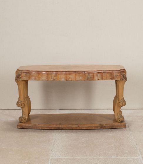 Art Deco English Cocktail Table by H & L Epstein