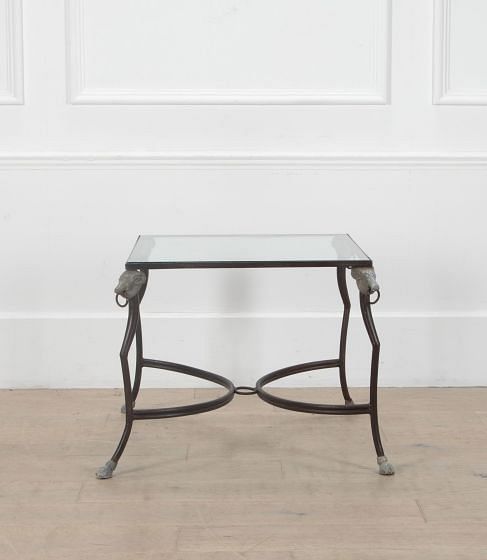 20th Century French Maison Jansen Style Iron Coffee Table