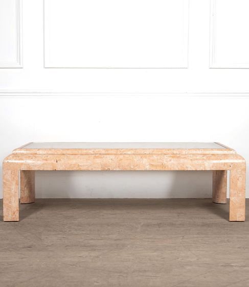 Mid-Century Marble Coffee Table