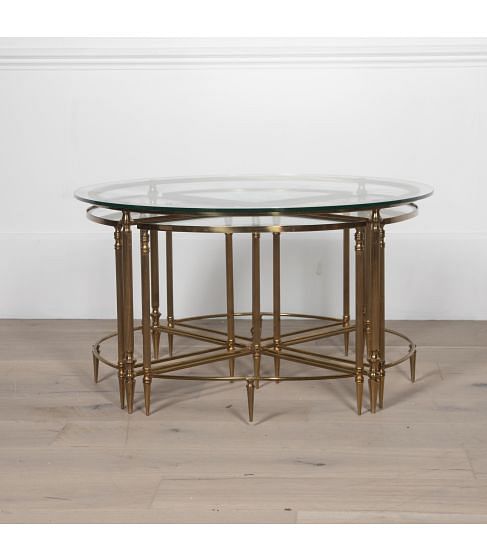20th Century Circular Neo Classical Nesting Table Set