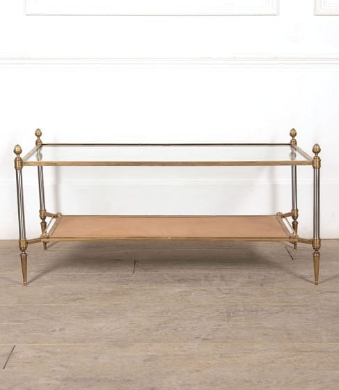 20th Century French Brass Low Table