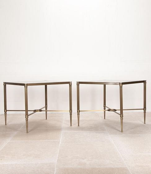 20th Century Italian Bronze Side Tables from the Savoy Hotel, London
