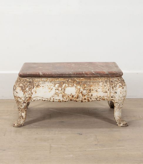 19th Century French Cast Iron Coffee Table
