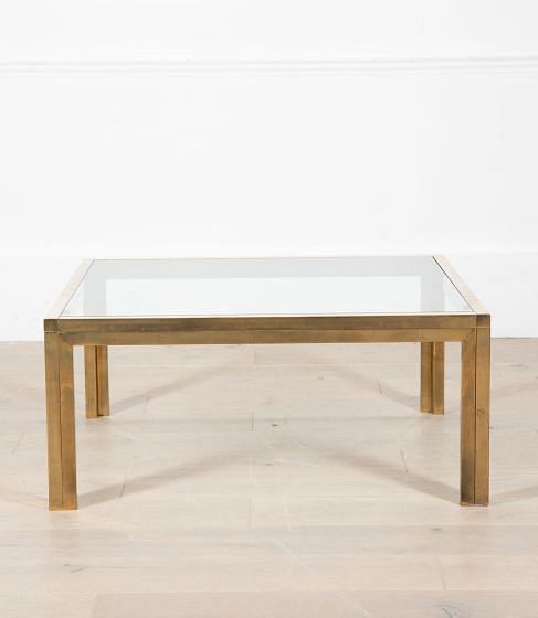 French Brass Coffee Table