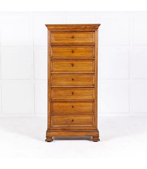 19th Century French Pine Semainier