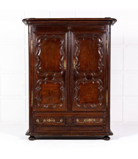Mid 18th Century French Oak Armoire