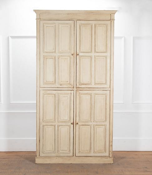 Large 19th Century French Painted Cupboard