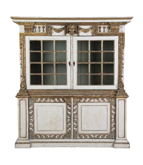 19th Century English Kentian Style Painted Cupboard