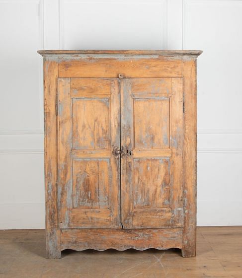 18th Century French Provincial Painted Cupboard