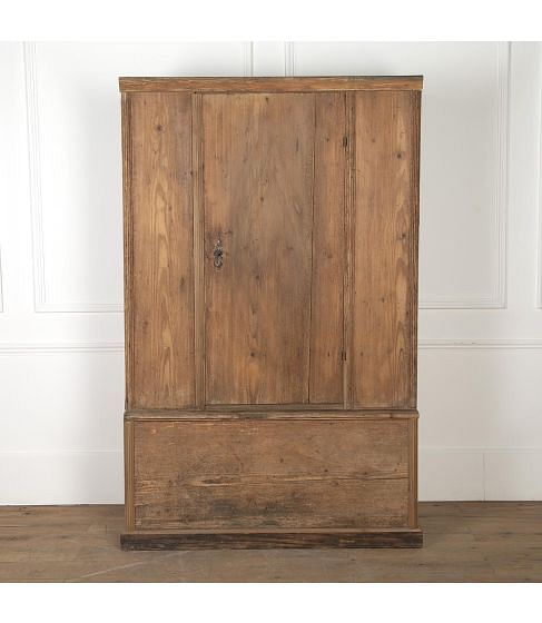 19th Century French Pine Armoire
