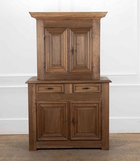 17th Century French Louis XIII Two Part Cupboard