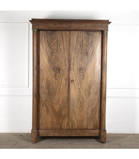 SALE: 19th Century French Empire Period Walnut Armoire