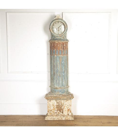 19th Century Swedish Column Clock