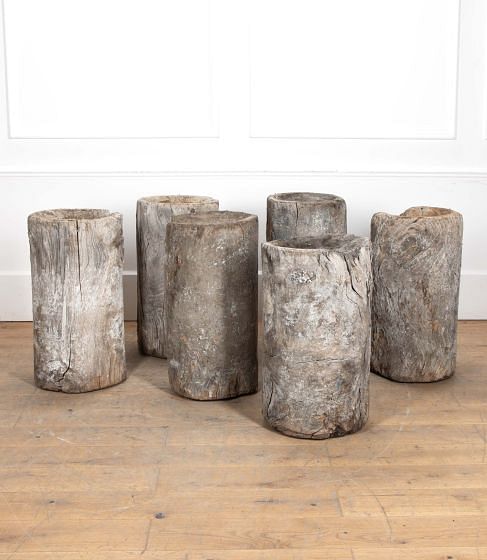 19th Century French Ash Wood Sculpture Stands