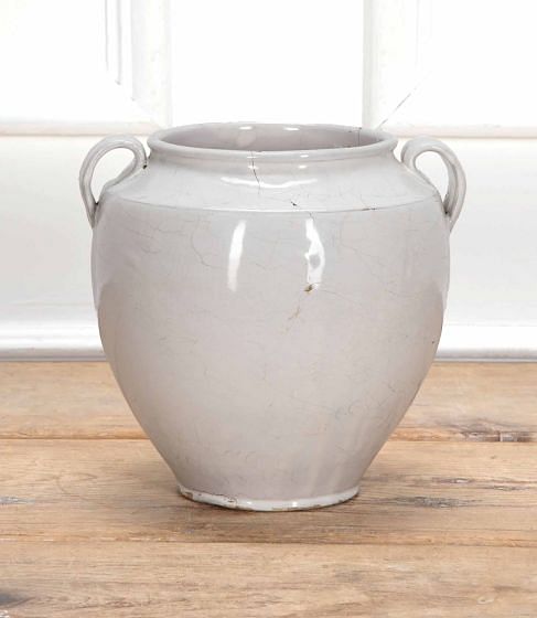 French 19th Century White Confit Jar