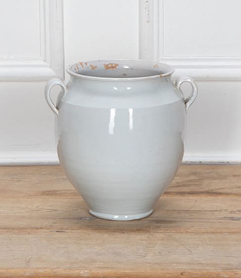 French 19th Century White Confit Jar