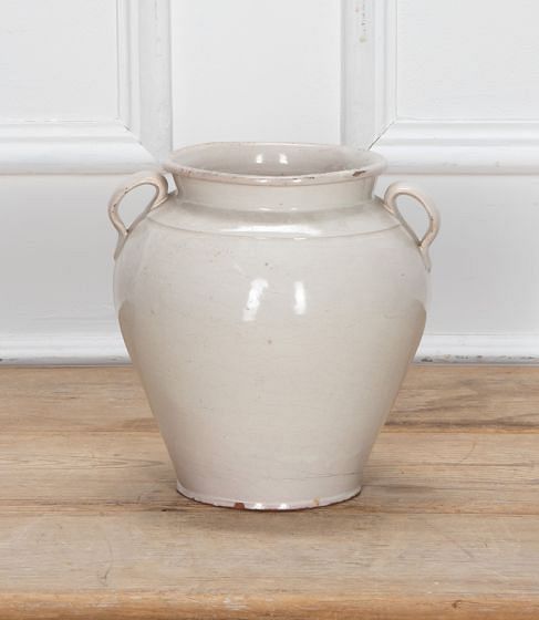 French 19th Century White Confit Jar