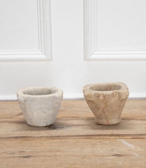 Pair of 17th Century Spanish Marble Mortars