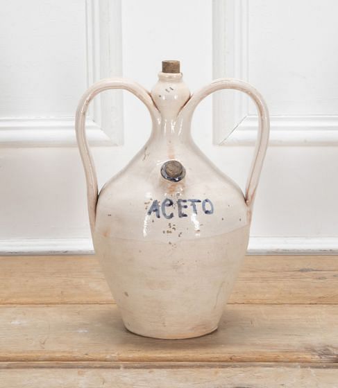 Small 19th Century Italian Two Handled 'Aceto' Jarre