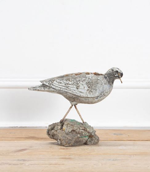 Mid Century Concrete Seagull Sculpture