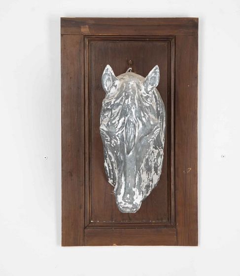 19th Century French Zinc Horse Head
