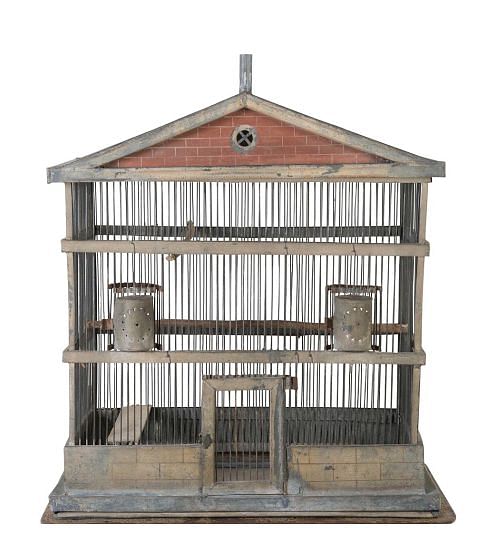 Large 19th Century Zinc Birdcage
