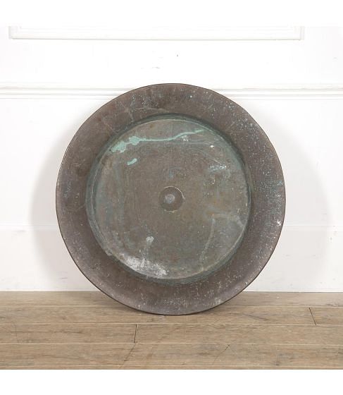 Very Large 19th Century French Copper Dish