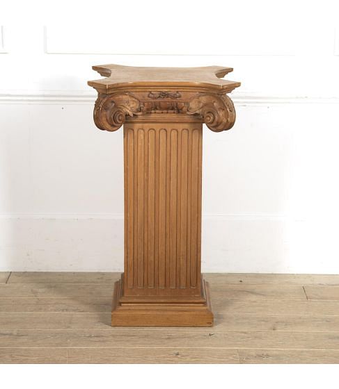 Large 19th Century French Carved Neo-Classical Revival Pedestal