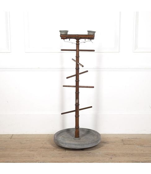Late 19th Century French Faux Bamboo Parrot Perch